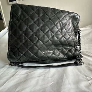 Michael Kors Black Quilted Shoulder Bag